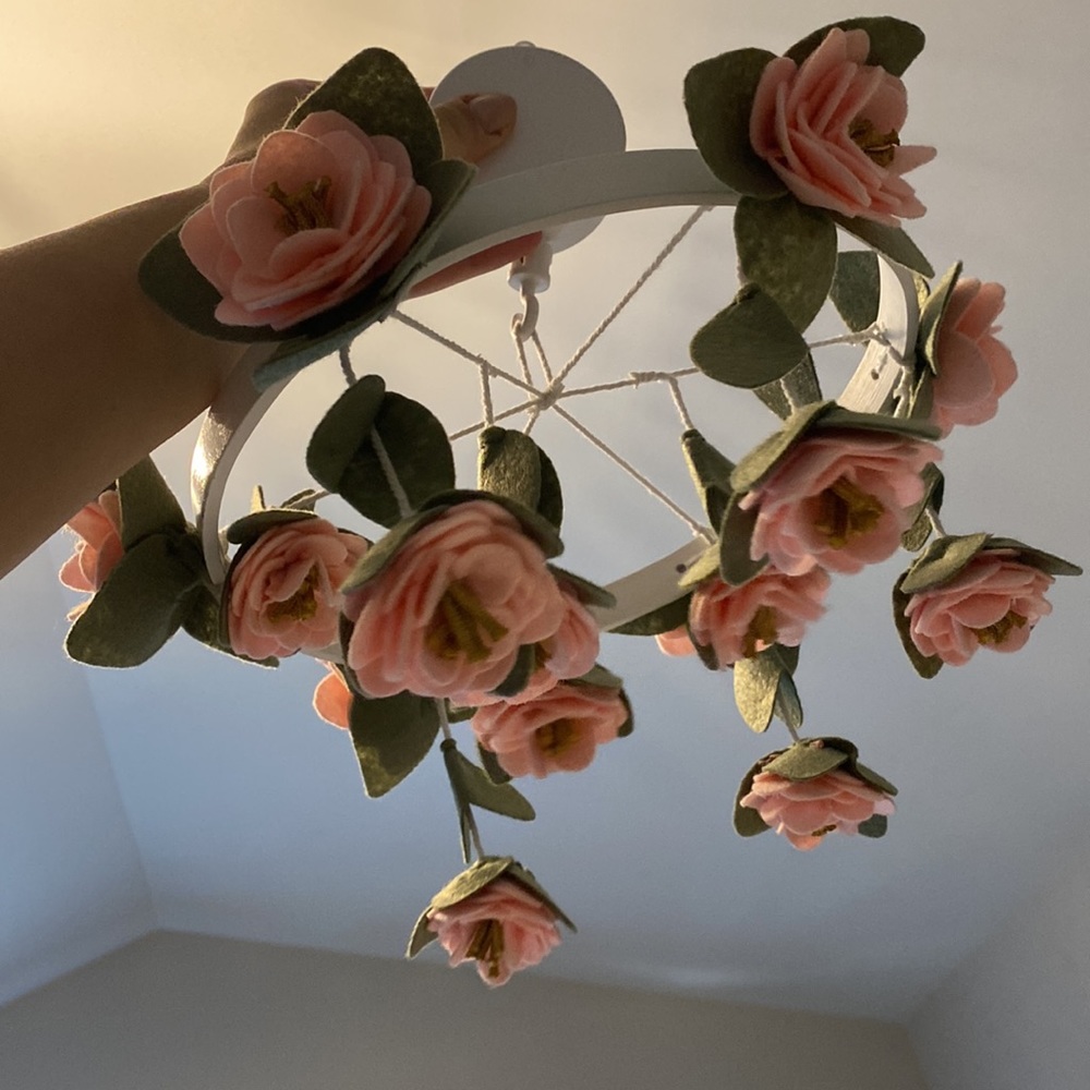 Pottery barn rose mobile